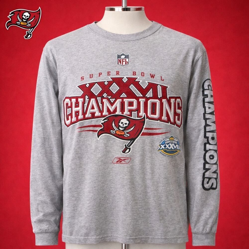 VTG Tampa Bay Buccaneers 2003 Super Bowl XXXVII 37 Champions Shirt M
